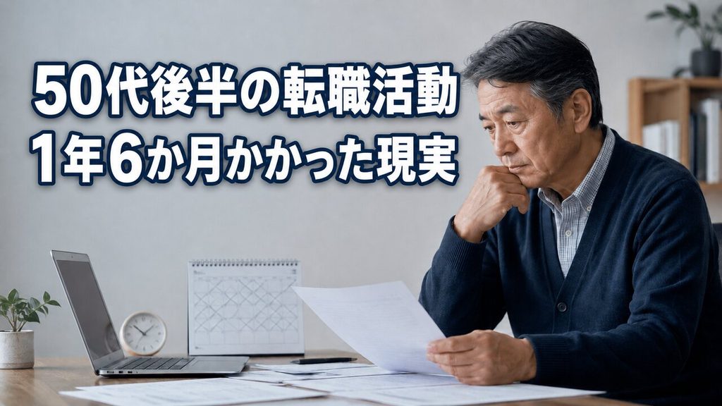 50代後半の転職活動に1年6か月かかった実体験