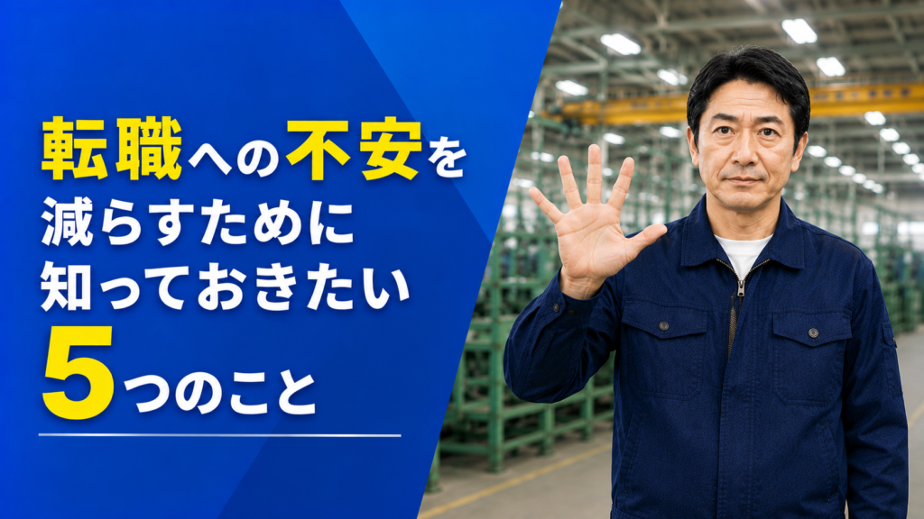 転職への不安を減らすために知っておきたい5つのこと