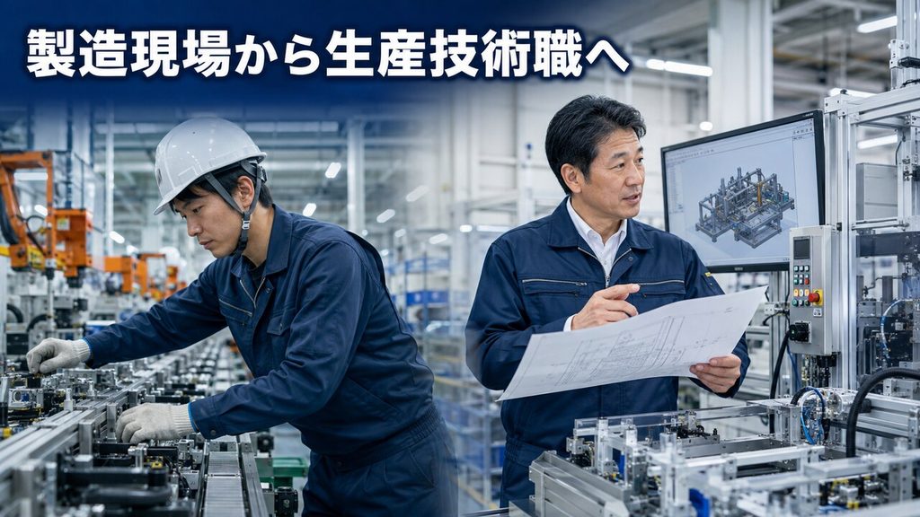 高卒・製造現場から生産技術職へ進んだ経験