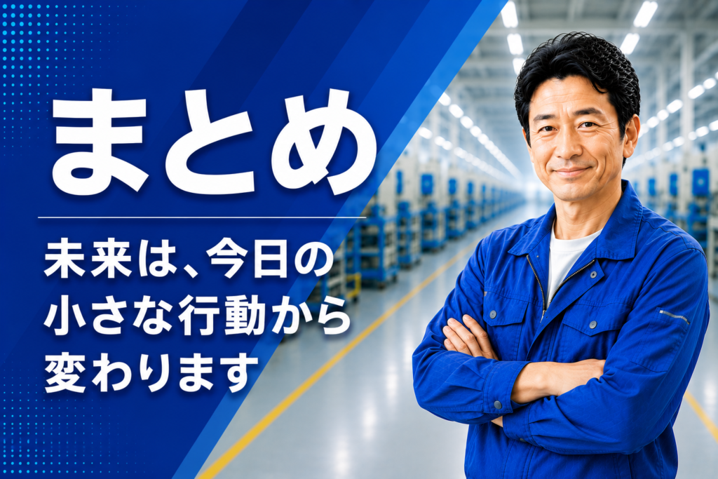 まとめ「未来は、今日の小さな行動からかわります」